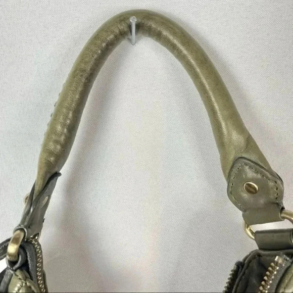 Botkier Bryant Leather Gray Green Hobo Shoulder Bag - Picture 4 of 9